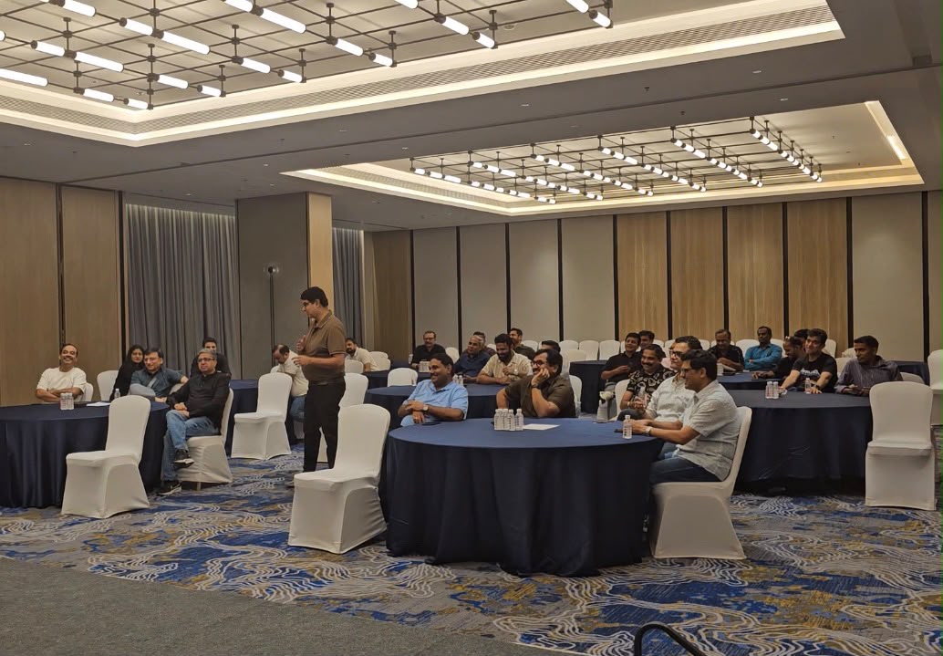 Facilitated session in a conference room